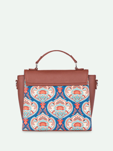 ZOUK Ethnic Motifs Printed Structured Sling Bag - Image 4