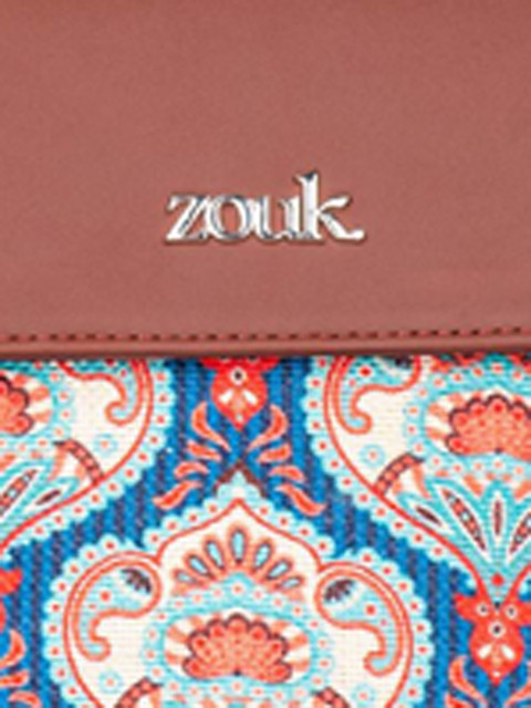 ZOUK Ethnic Motifs Printed Structured Sling Bag - Image 6