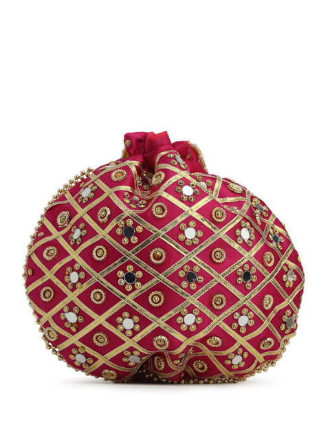 DRASTR Embroidered Potli Clutch - Image 4