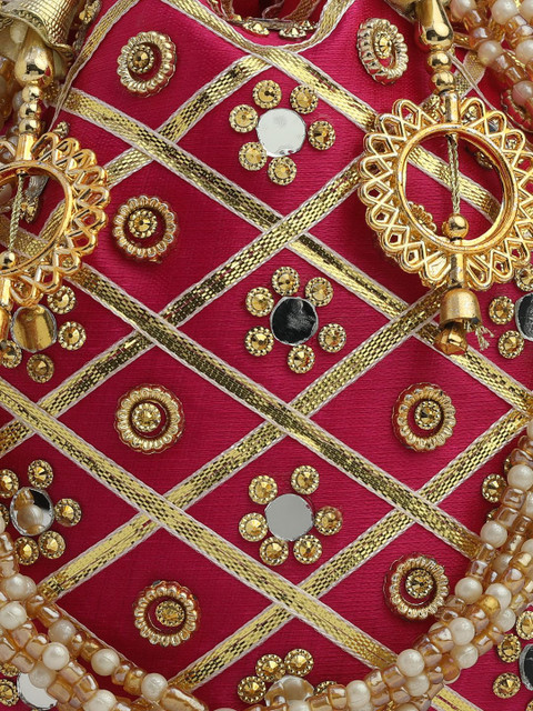 DRASTR Embroidered Potli Clutch - Image 6