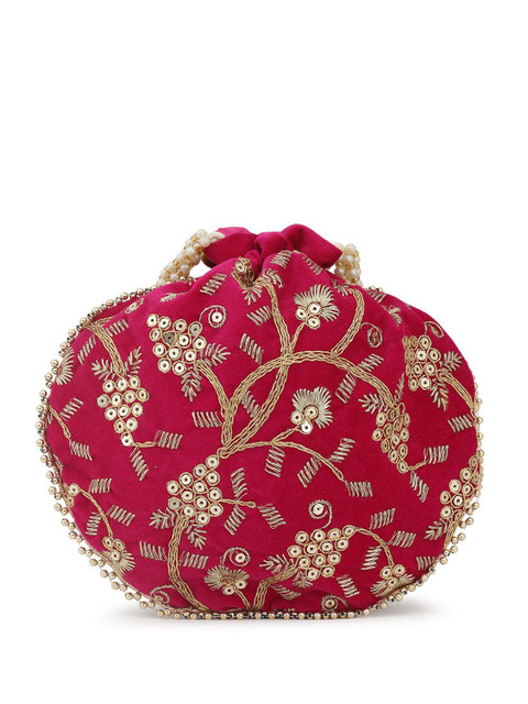 DRASTR Embroidered Potli Clutch - Image 4