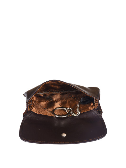 Sassora Unisex Genuine Leather Solid Compact Key Pouch - Image 5