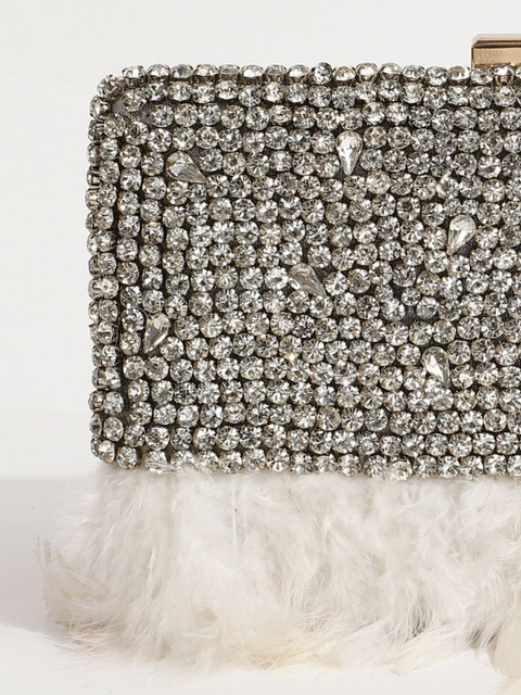 THE TAN CLAN Daina Feather Embroidered Box Clutch - Image 6