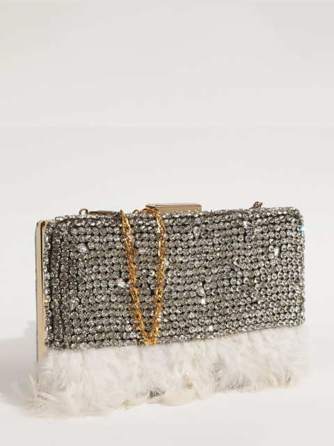 THE TAN CLAN Daina Feather Embroidered Box Clutch - Image 3