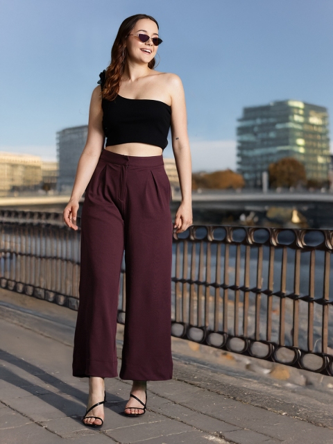 DressBerry Bizwear High-Rise Pleated Trousers