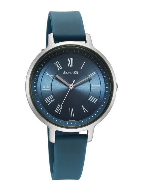 Sonata Splash Quartz Analog With Blue Dial Watch For Women - 87049pp17w