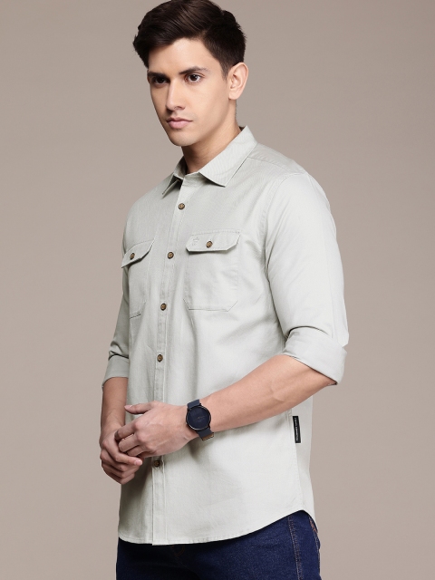 French Connection Men Premium Slim Fit Pure Cotton Casual Shirt - Image 5