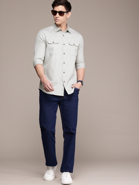French Connection Men Premium Slim Fit Pure Cotton Casual Shirt - Image 7