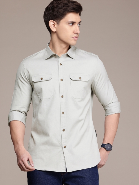 French Connection Men Premium Slim Fit Pure Cotton Casual Shirt - Image 4