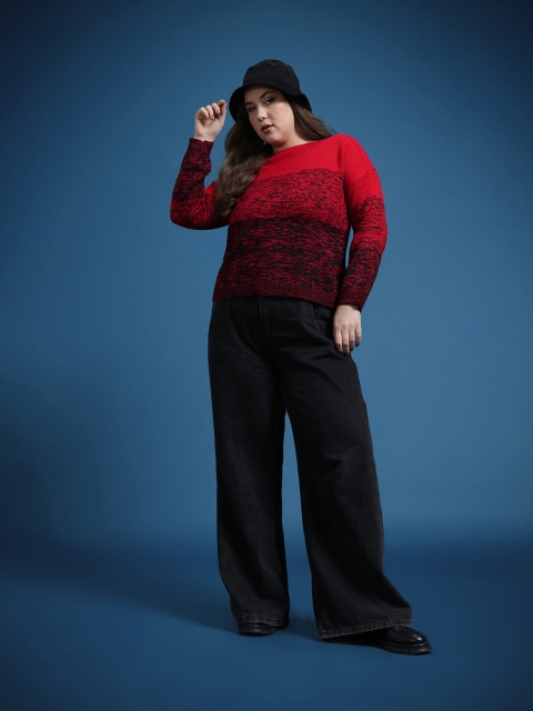 The Roadster Life Co. Plus Size Colourblocked Acrylic Pullover - Image 6