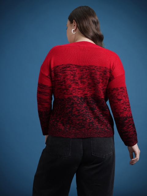 The Roadster Life Co. Plus Size Colourblocked Acrylic Pullover - Image 5