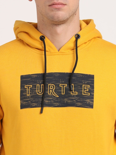 Turtle Brand Logo Printed Hooded Long Sleeves Pullover Sweatshirt - Image 2