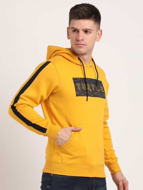 Turtle Brand Logo Printed Hooded Long Sleeves Pullover Sweatshirt - Image 3