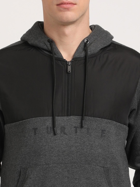 Turtle Colourblocked Hooded Pullover Sweatshirt - Image 2