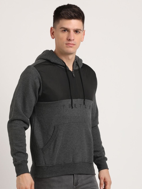 Turtle Colourblocked Hooded Pullover Sweatshirt - Image 3