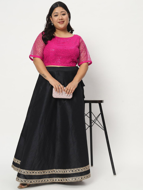 studio rasa Embellished Round Neck Crop Top - Image 6