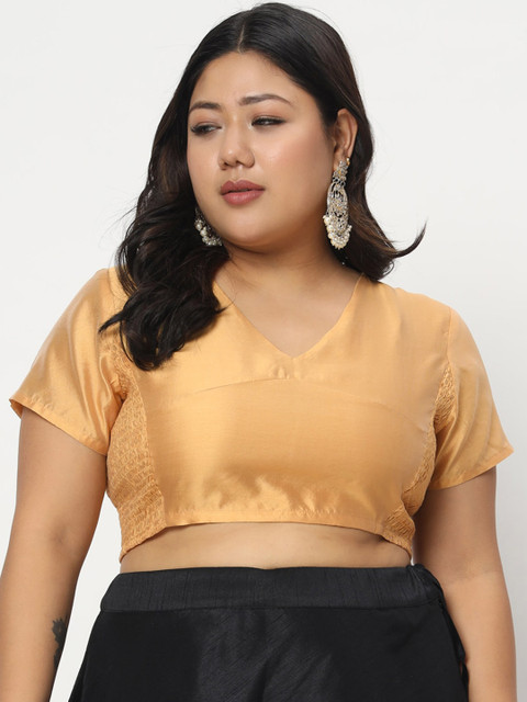 studio rasa Plus Size Stretchable Crop Top