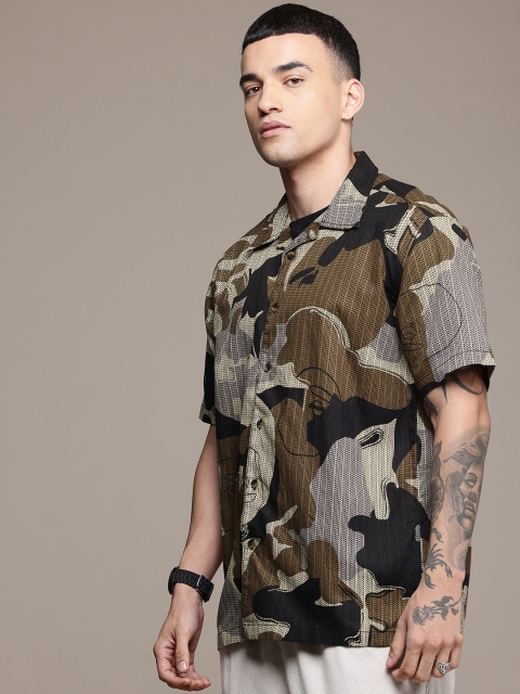 Roadster Men Printed Cuban Collar Relaxed Fit Pure Cotton Casual Shirt - Image 3