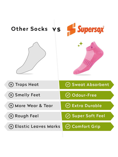 Supersox Bamboo Ankle Casual Socks For Women, (Pack Of 3) - Image 5