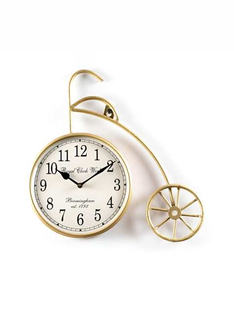 vedas White Solid Round Analogue Wall Clock - Image 2