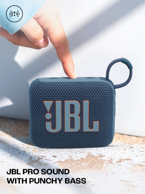JBL Go 4 Blue Ultra Portable Water & Dust Proof 4.2 W Bluetooth Speaker - Image 7