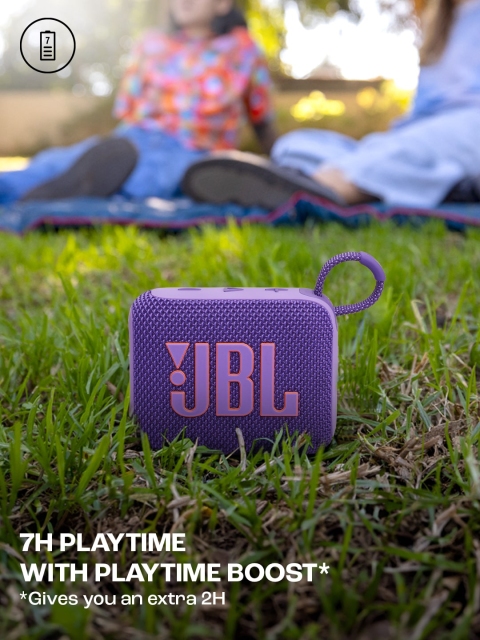 JBL Go 4 Purple Ultra Portable Water & Dust Proof 4.2 W Bluetooth Speaker - Image 4