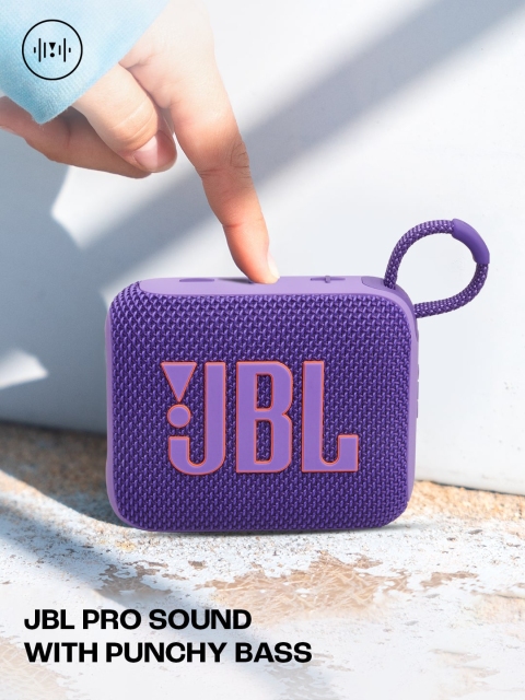 JBL Go 4 Purple Ultra Portable Water & Dust Proof 4.2 W Bluetooth Speaker - Image 7