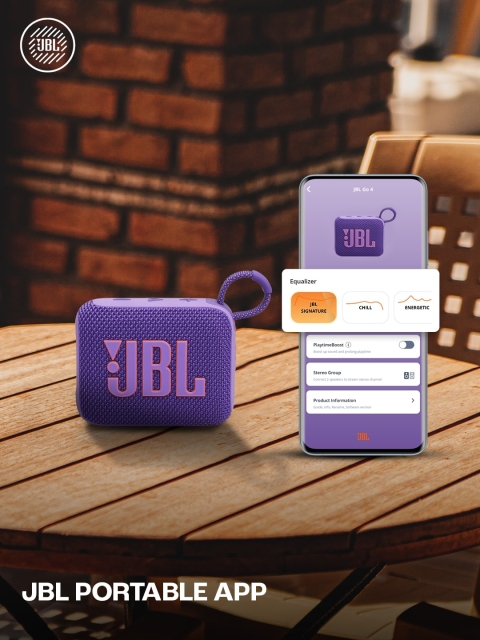 JBL Go 4 Purple Ultra Portable Water & Dust Proof 4.2 W Bluetooth Speaker - Image 5