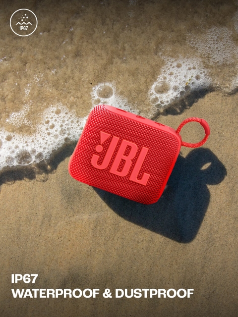 JBL Go 4 Red Ultra Portable Water & Dust Proof 4.2 W Bluetooth Speaker - Image 6