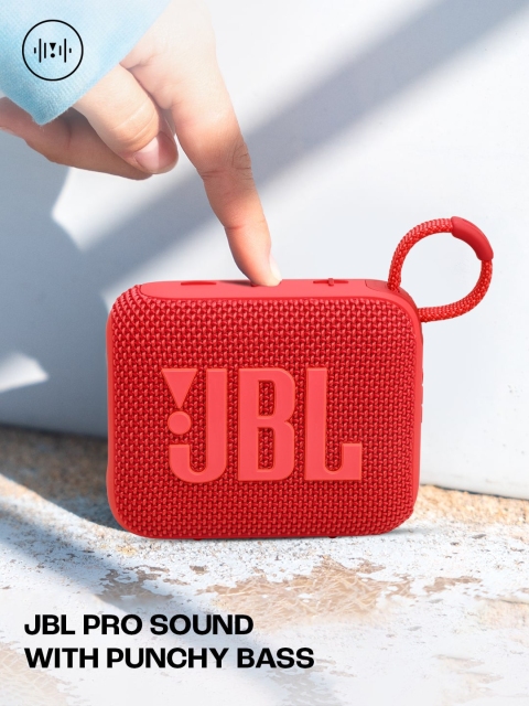 JBL Go 4 Red Ultra Portable Water & Dust Proof 4.2 W Bluetooth Speaker - Image 7