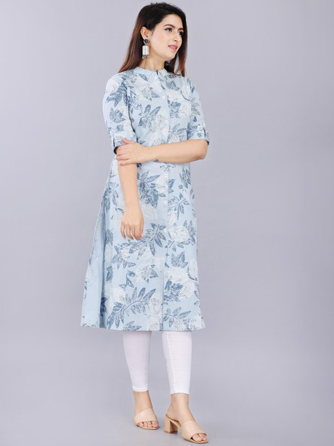Mintmarie Women Floral Printed A-line Kurta - Image 3