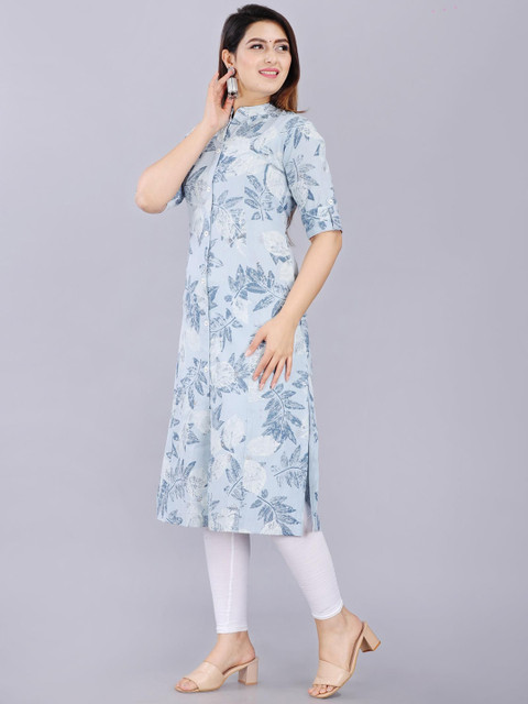 Mintmarie Women Floral Printed A-line Kurta - Image 4