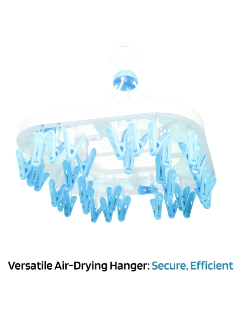 Kuber Industries Set of 2 Blue & Pink Cloths Plastic Drying Hanger -36 Pcs - Image 3