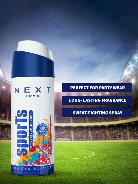 NEXT CARE Men Set of 2 Sports Long Lasting Perfumed Body Deodorant - 150 ml each - Image 2