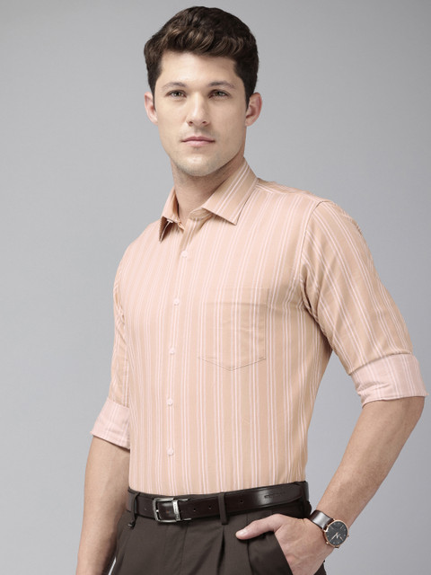 Van Heusen Pure Cotton Slim Fit Striped Formal Shirt - Image 4