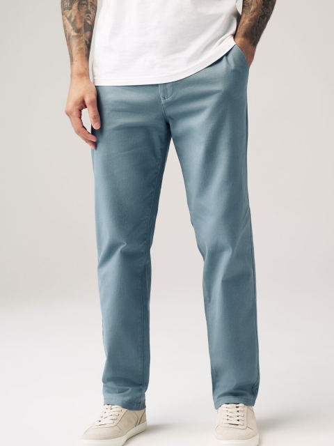 NEXT Men Straight Fit Regular Trousers