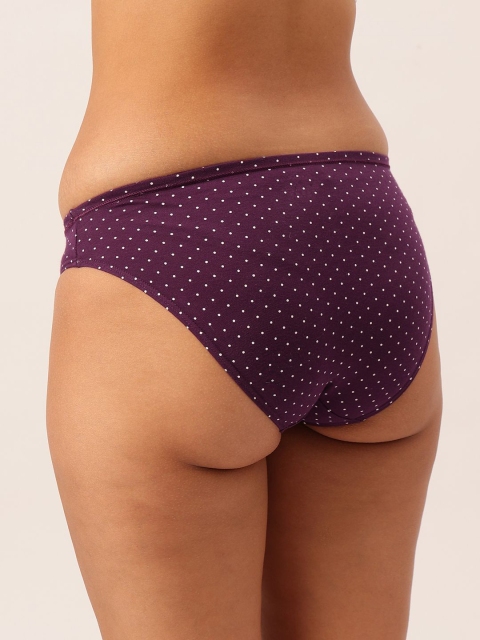 DressBerry Pack of 3 Dot Printed Pure Cotton Briefs - Image 4