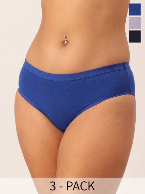 DressBerry Pack Of 3 Hipster Briefs DB-CHV-BRF-35-14A