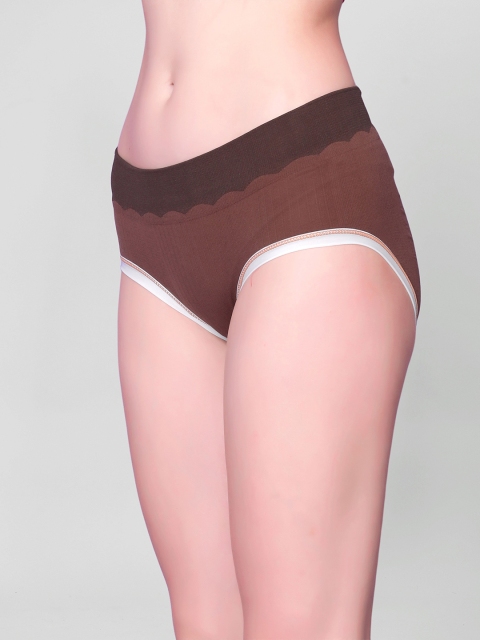 Flenzy Mid-Rise Seemless Hipster Briefs- GP104_BW - Image 3