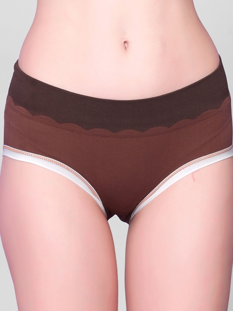 Flenzy Mid-Rise Seemless Hipster Briefs- GP104_BW - Image 5