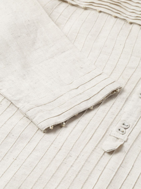 Neemiya Women Checked Thread Work Kurta - Image 7