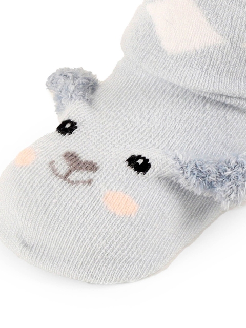 KICKS & CRAWL Infants Pack Of 2 Patterned Cotton Calf-Length Socks - Image 6