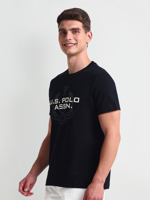 U.S. Polo Assn. Denim Co. Men Typography Printed Round Neck Slim Fit T-shirt - Image 4