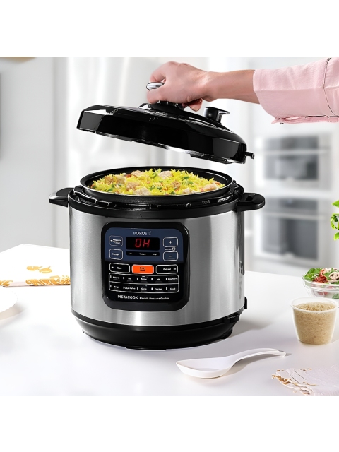 BOROSIL Black Stainless Steel Electric Pressure Cooker - Image 2
