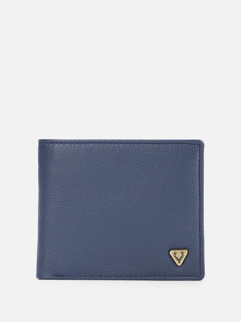 Allen Solly Men Textured Leather Two Fold Wallet
