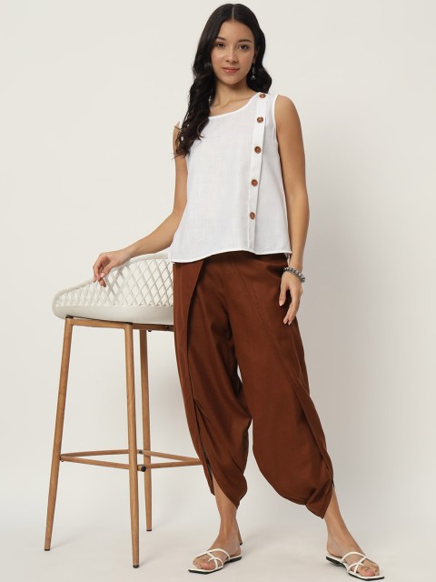 9rasa Women Cotton Dhoti Pants - Image 5