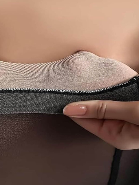 Brauch Women High Waist Stretchable Dual Tone Stocking - Image 5