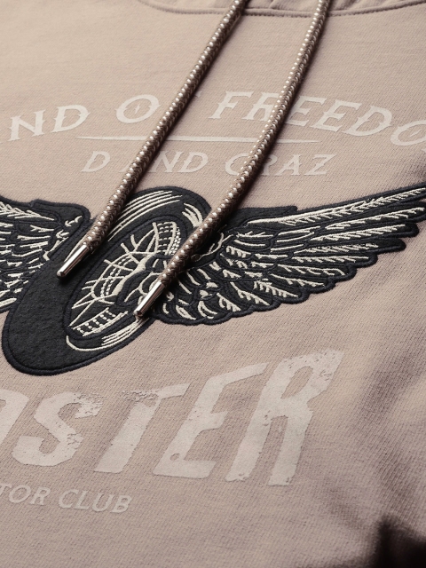 The Roadster Lifestyle Co. Printed Hooded Sweatshirt - Image 2