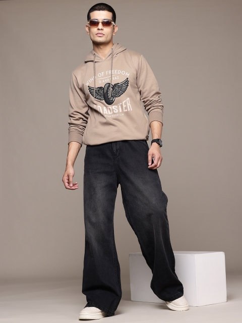 The Roadster Lifestyle Co. Printed Hooded Sweatshirt - Image 5