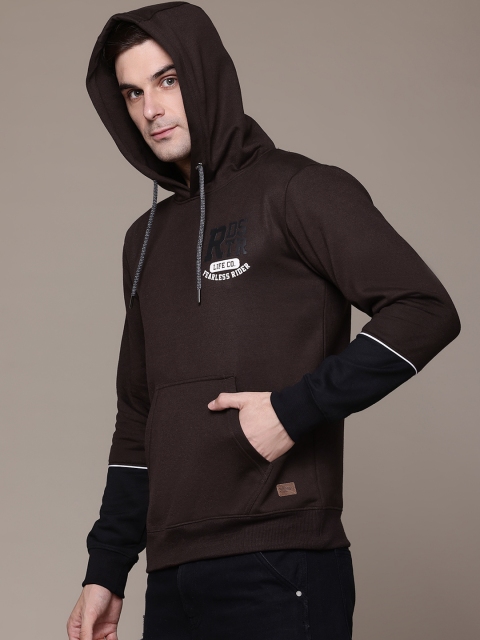 The Roadster Life Co. Brand Logo Printed Hooded Sweatshirt - Image 4